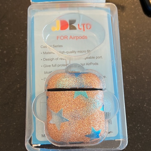 Glitter AirPods Case Pink Blue Sparkle Vibes - Brand New - Picture 3 of 5